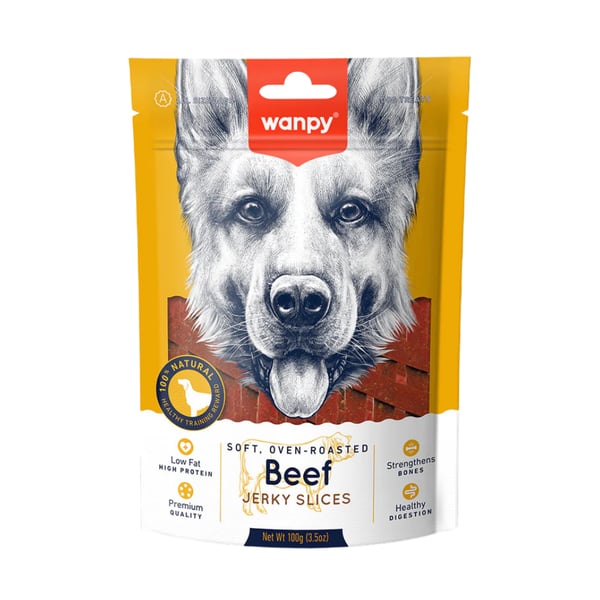 Wanpy Fırınlanmış Soft Gerçek Biftek Dilimleri Köpek Ödülü 100 gr