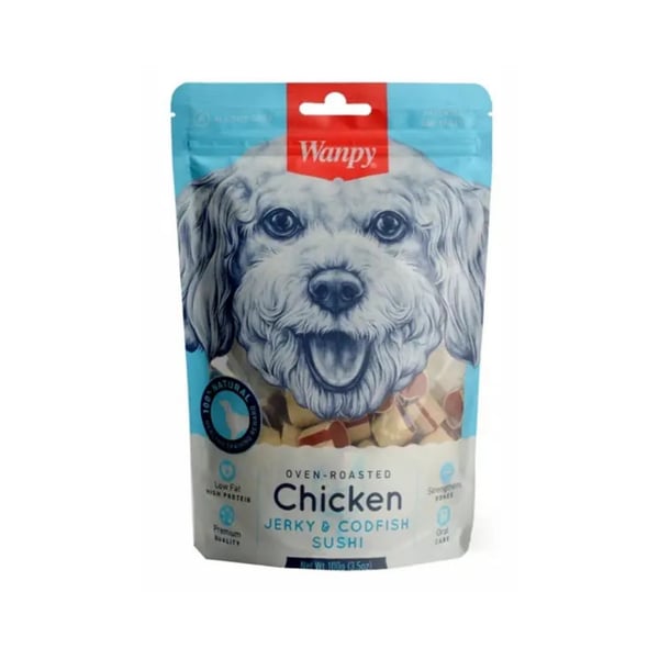 Wanpy Fırınlanmış Tavuklu Ve Morina Balıklı Köpek Ödülü 100 gr