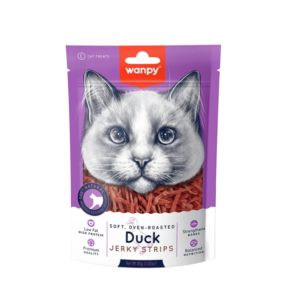 Wanpy Gerçek Ördek Fileto Yumuşak Kedi Ödülü 80 gr