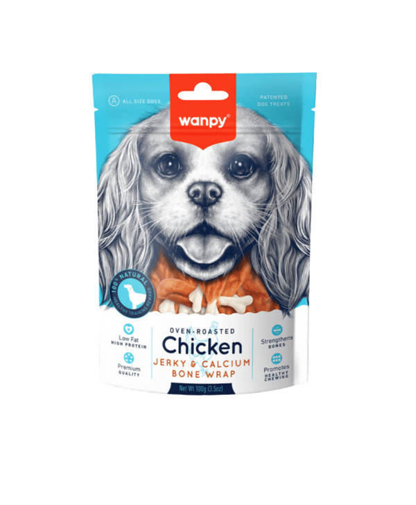 Wanpy Kalsiyumlu Gerçek Tavuk 100 gr Köpek Ödülü