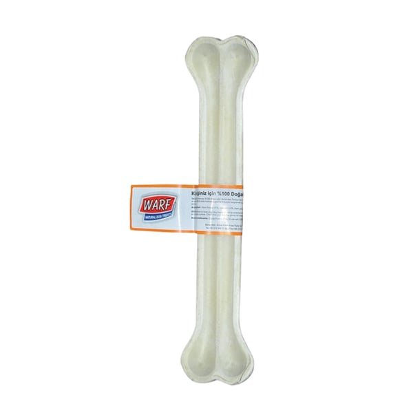 Warf Beyaz Pres Kemik Tekli 30 Cm Köpek Ödülü