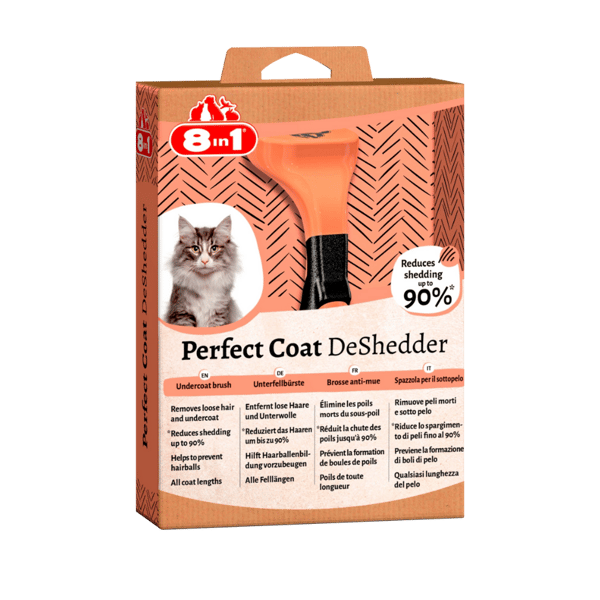 8in1 Perfect Coat Furminator Tüy Toplayıcı Kedi Tarağı (S)