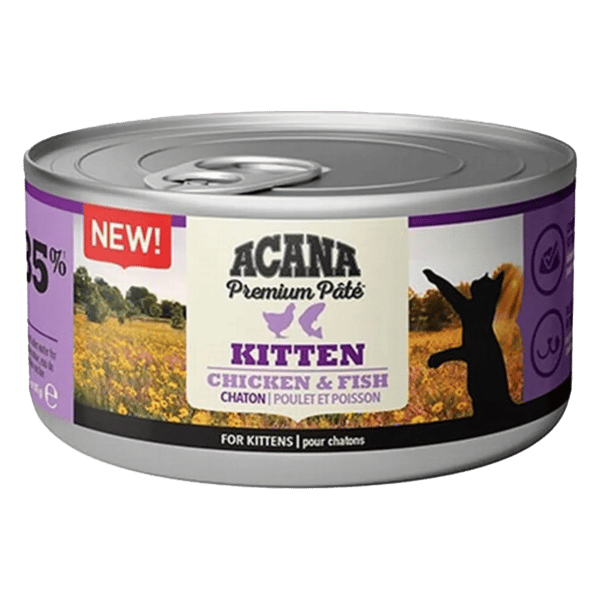 Acana Premium Pate Tavuklu ve Balıklı Ezme Yavru Kedi Konservesi 85gr