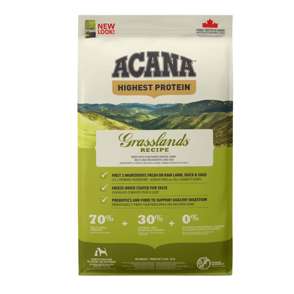 Acana Regionals Grasslands Tüm Irk ve Yaşam Evreleri İçin Köpek Maması 11,4 kg