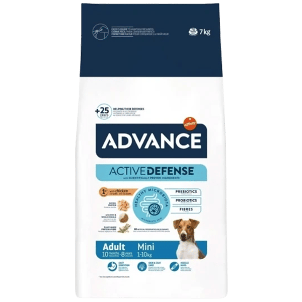 Advance Mini Adult Tavuklu ve Pirinçli Küçük Irk Yetişkin Köpek Maması 7 Kg