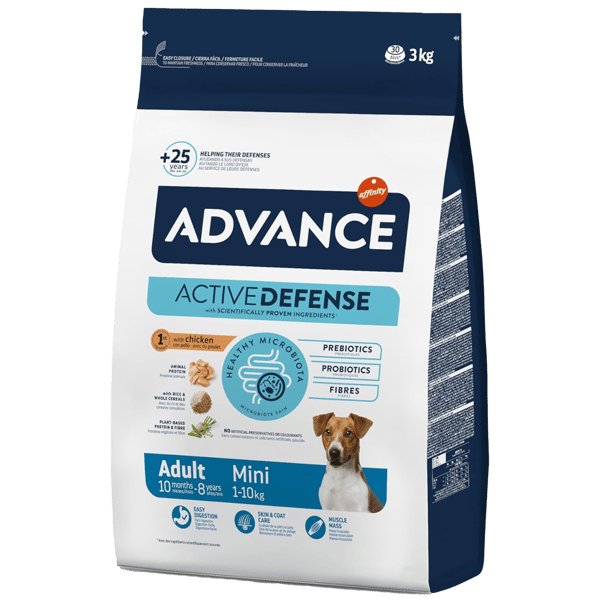 Advance Mini Adult Tavuklu ve Pirinçli Küçük Irk Yetişkin Köpek Maması 3 Kg