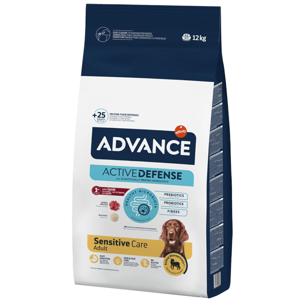 Advance Sensitive Kuzu Etli ve Pirinçli Hassas Yetişkin Köpek Maması 12KG