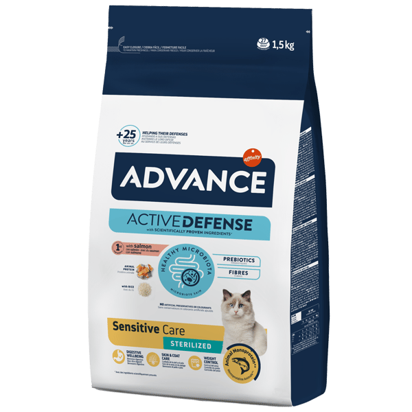 Advance Sensitive Somonlu Kısırlaştırılmış Yetişkin Kedi Maması 1,5kg