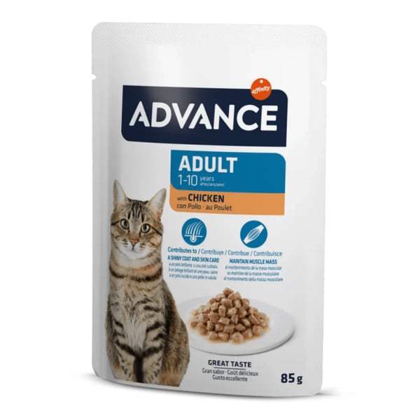 Advance Tavuklu Yetişkin Yaş Kedi Maması 85gr