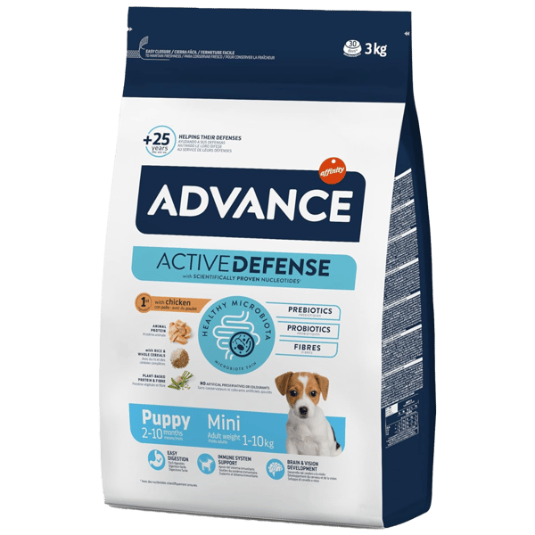 AdvancePuppy Protect Mini Tavuklu Ve Pirinçli Mini Irk Yavru Köpek Maması 3kg