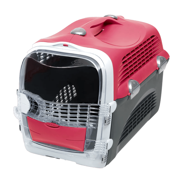 Catit Cabrio Kedi Taşıma Kabı Vişne/Gri 51x33x35cm