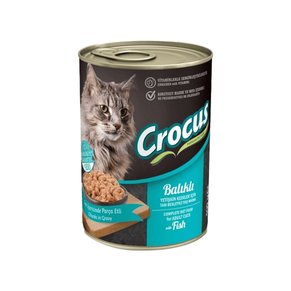 Crocus Sos İçinde Ton Balıklı Yetişkin Kedi Konservesi 400gr