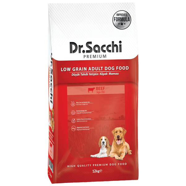 Dr. Sacchi Premium Sığır Etli Yetişkin Köpek Maması 12kg