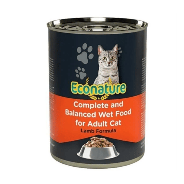 Econature Sos İçinde Kuzu Etli Yetişkin Kedi Konservesi 400gr