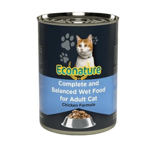 Econature Sos İçinde Tavuk Etli Yetişkin Kedi Konservesi 400gr