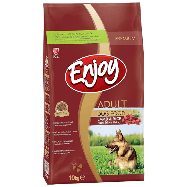 Enjoy Kuzu Etli ve Pirinçli Yetişkin Köpek Maması 10kg