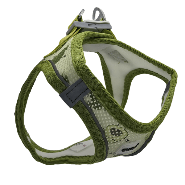 Ewox Air Mesh Avakado Desenli Göğüs Tasması 3XS