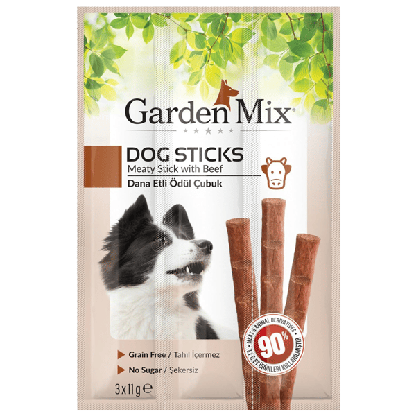 Garden Mix Dana Etli Tahılsız Köpek Ödül Çubuğu 3x11gr