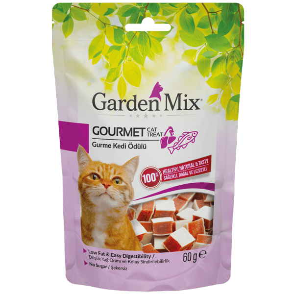 Garden Mix Gurme Balıklı ve Tavuklu Kedi Ödül Maması 60gr