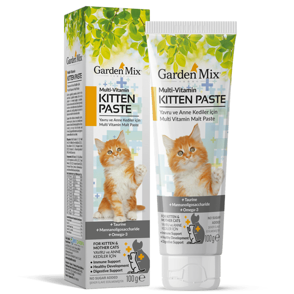 Garden Mix Kitten Yavru ve Anne Kedi İçin Multivitamin Macun 100gr