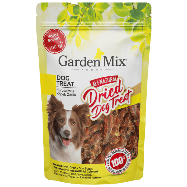 Garden Mix Kurutulmuş Horoz Boyun Köpek Ödülü 100gr