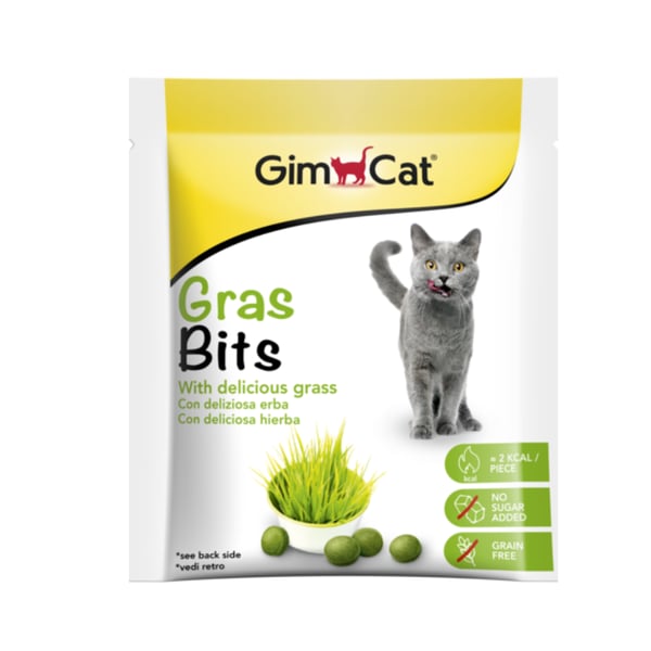 Gimcat Gras-bits Tahılsız Şekersiz Kedi Ödül Tableti 15 gr