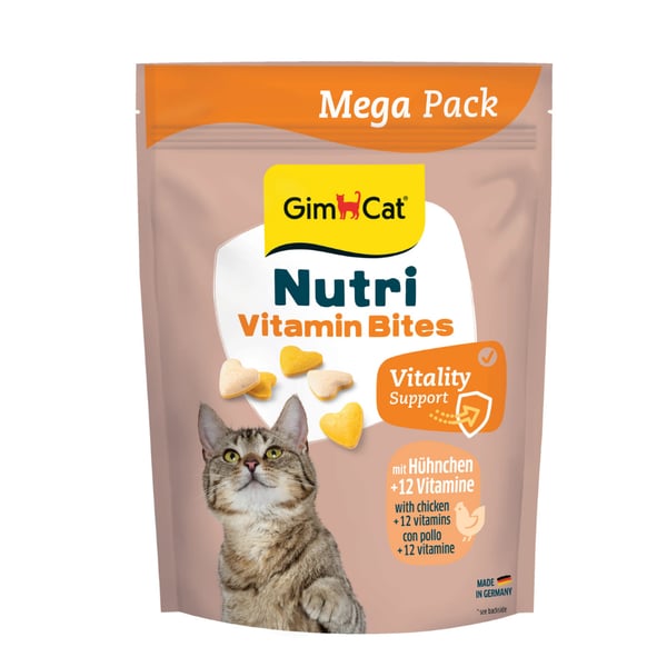 GimCat Nutri Vitamin Bites Tavuklu ve Vitaminli Kedi Ödül Maması 425 gr
