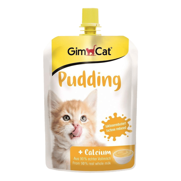 GimCat Sütlü Kalsiyum İlaveli Kedi Ödül Pudingi 150 gr