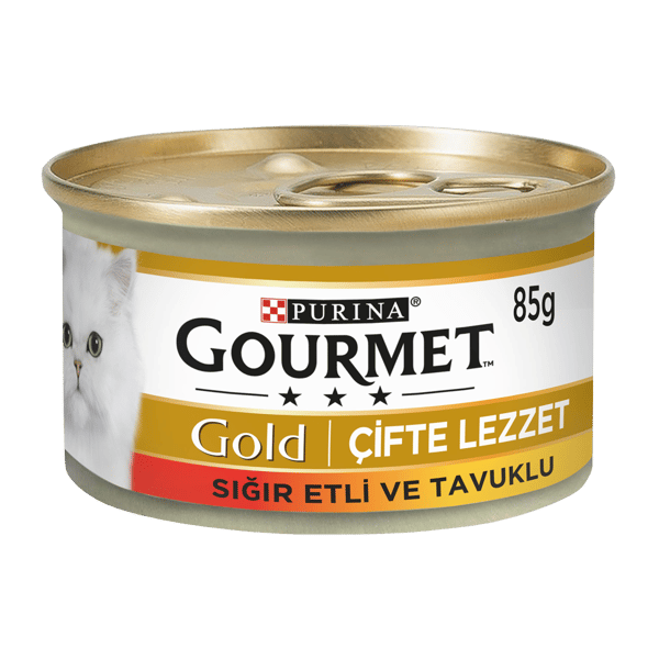 Gourmet Gold Sığır Etli ve Tavuklu Kedi Konservesi 85gr