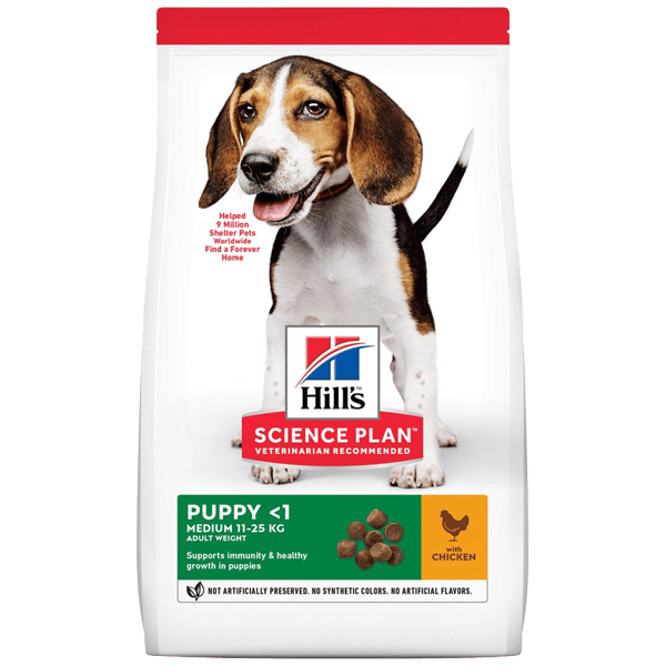 Hill's Science Plan Healthy Development Kuzulu Orta Irk Yavru Köpek Maması 12kg+2kg HEDİYE!