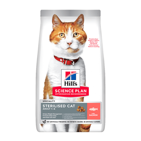 Hill's Science Plan Somonlu Kısırlaştırılmış Kedi Maması 13kg+2kg Hediye