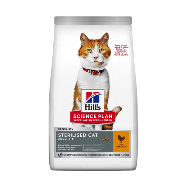 Hill's Science Plan Tavuklu Kısırlaştırılmış Kedi Maması 13kg+2kg HEDİYE!