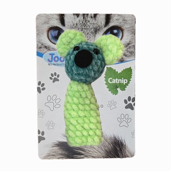 Jooys Catnip'li Tıkırtılı Parmağa Takılan Kedi Oyuncağı Yeşil