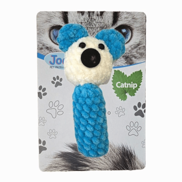Jooys Catnip'li Tıkırtılı Parmağa Takılan Kedi Oyuncağı Mavi
