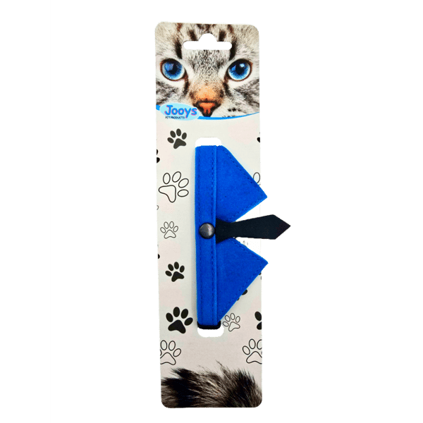 Jooys Kadife Zilli Kravatlı Kedi Boyun Tasması Turkuaz