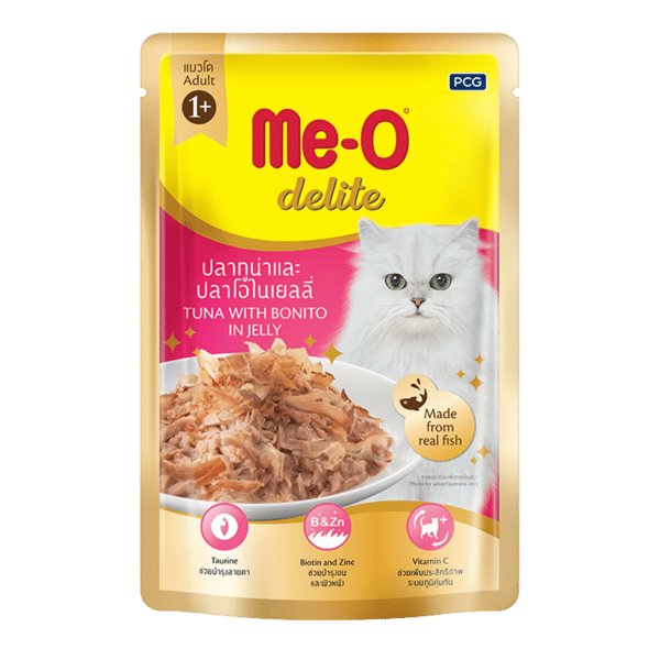 Me-O Delite Pouch Ton Balıklı ve Yengeçli Yetişkin Kedi Konservesi 70 gr