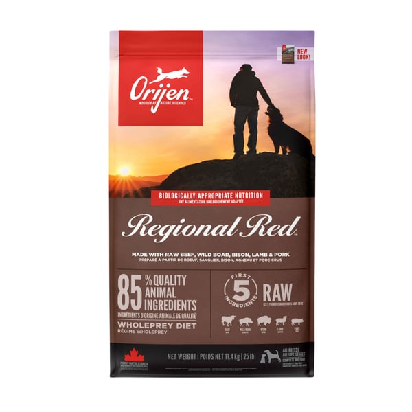 Orijen Regional Red Tüm Irk ve Yaşam Evreleri için Köpek Maması 11,4 kg