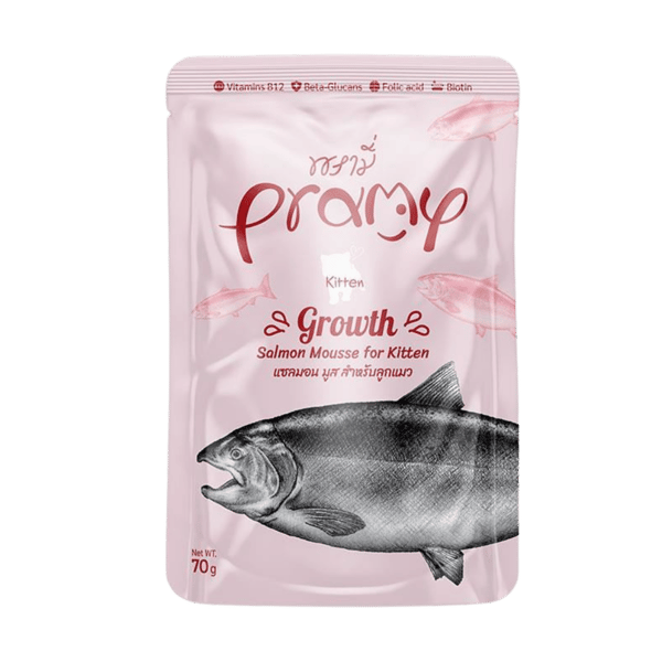 Pramy Growth Somonlu Mousse Yavru Kedi Konservesi 70gr