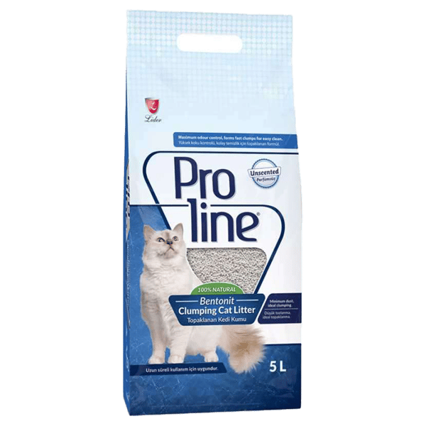 Proline Kokusuz Bentonit İnce Taneli Topaklanan Kedi Kumu 5lt