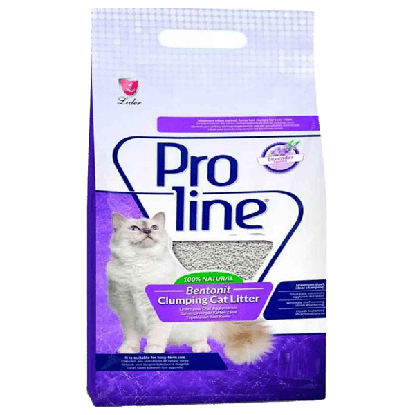 Proline Lavanta Kokulu Bentonit İnce Taneli Topaklanan Kedi Kumu 5lt