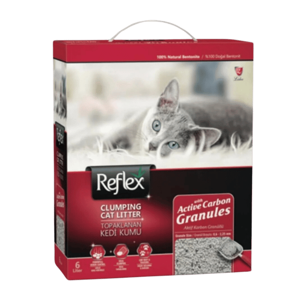 Reflex Granül Aktif Karbonlu Süper Hızlı Topaklanan Kedi Kumu 6lt