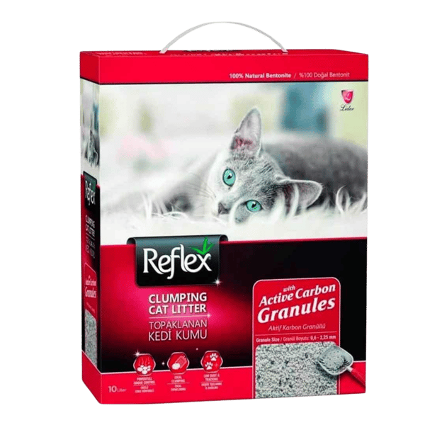 Reflex Granül Aktif Karbonlu Süper Hızlı Topaklanan Kedi Kumu 10lt