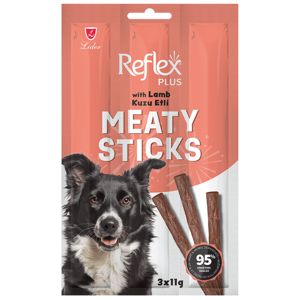 Reflex Kuzu Etli Köpek Ödül Çubuğu 3x11gr