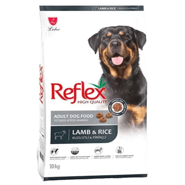 Reflex Kuzu Etli ve Pirinçli Yetişkin Köpek Maması 10kg
