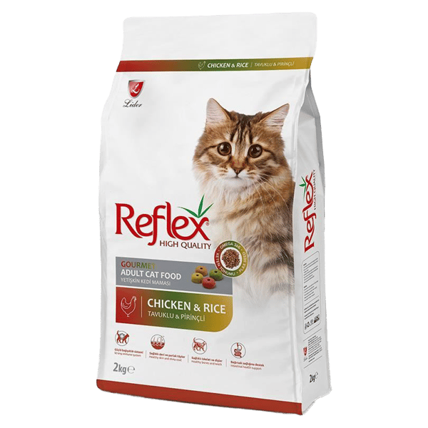 Reflex Multicolor Tavuklu ve Pirinçli Yetişkin Kedi Maması 2kg