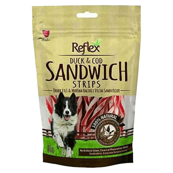 Reflex Ördek Sandviç Çubuk Köpek Kurutulmuş Et Ödülü 80gr