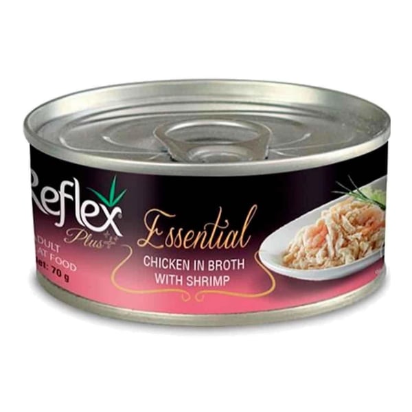 Reflex Plus Essential Tavuklu ve Karidesli Yetişkin Kedi Konservesi 70gr
