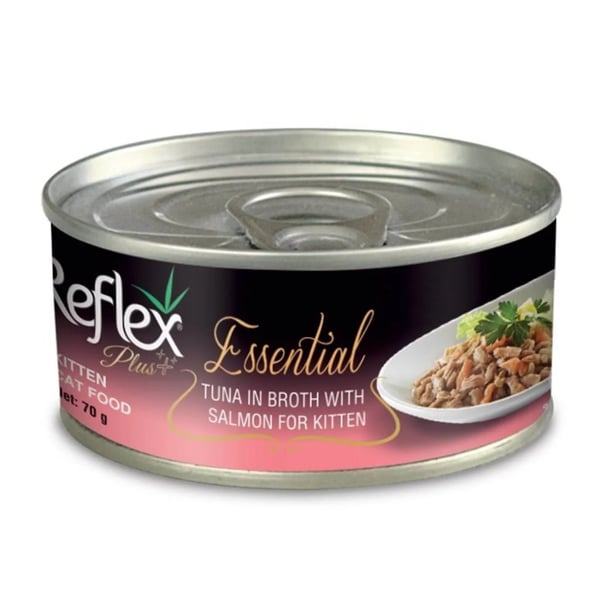 Reflex Plus Essential Ton Balıklı ve Somonlu Yavru Kedi Konservesi 70gr