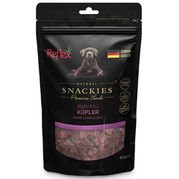 Reflex Snackies Kuzu Etli Küp Tahılsız Köpek Ödül Maması 170gr