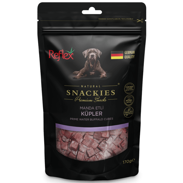 Reflex Snackies Manda Etli Küp Tahılsız Köpek Ödül Maması 170gr